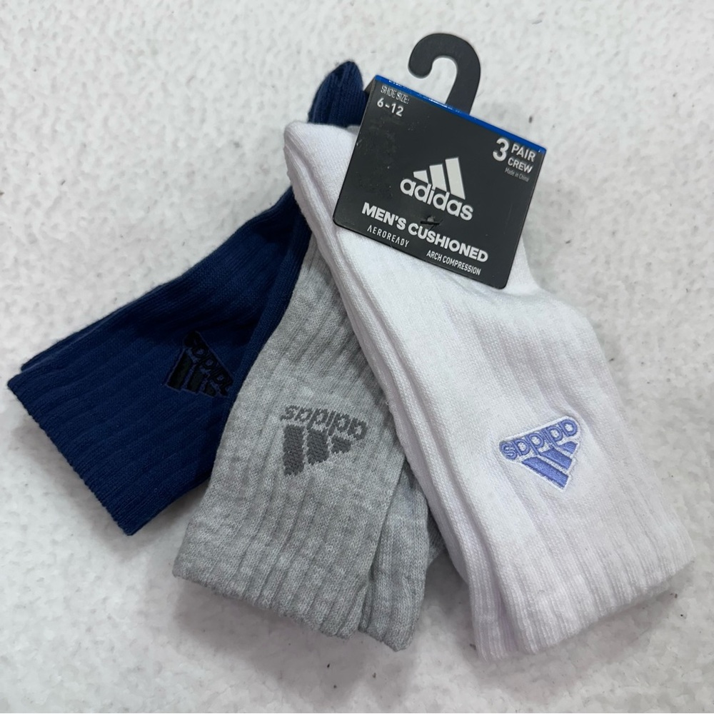 Adidas Men's Cushioned Crew Socks